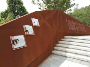 连城耐候钢挡土墙